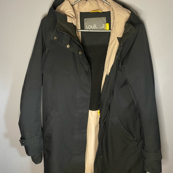 LOLË Black Rain Coat with Hood - Picture 7 of 11